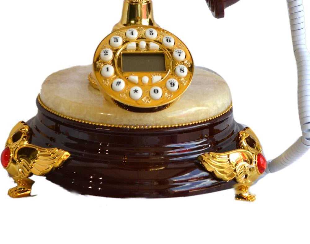 Luxurious Vintage Style Brown & Gold Finished 10 Inches Decorative Dialer / Ruchi