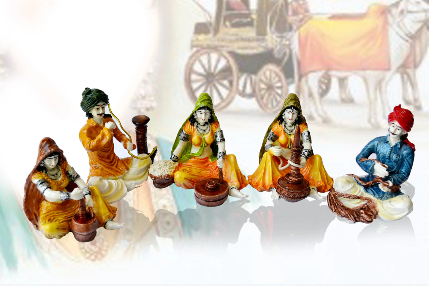 Breathtaking Rajasthani Handcrafted Polyresin Showpiece / Ruchi