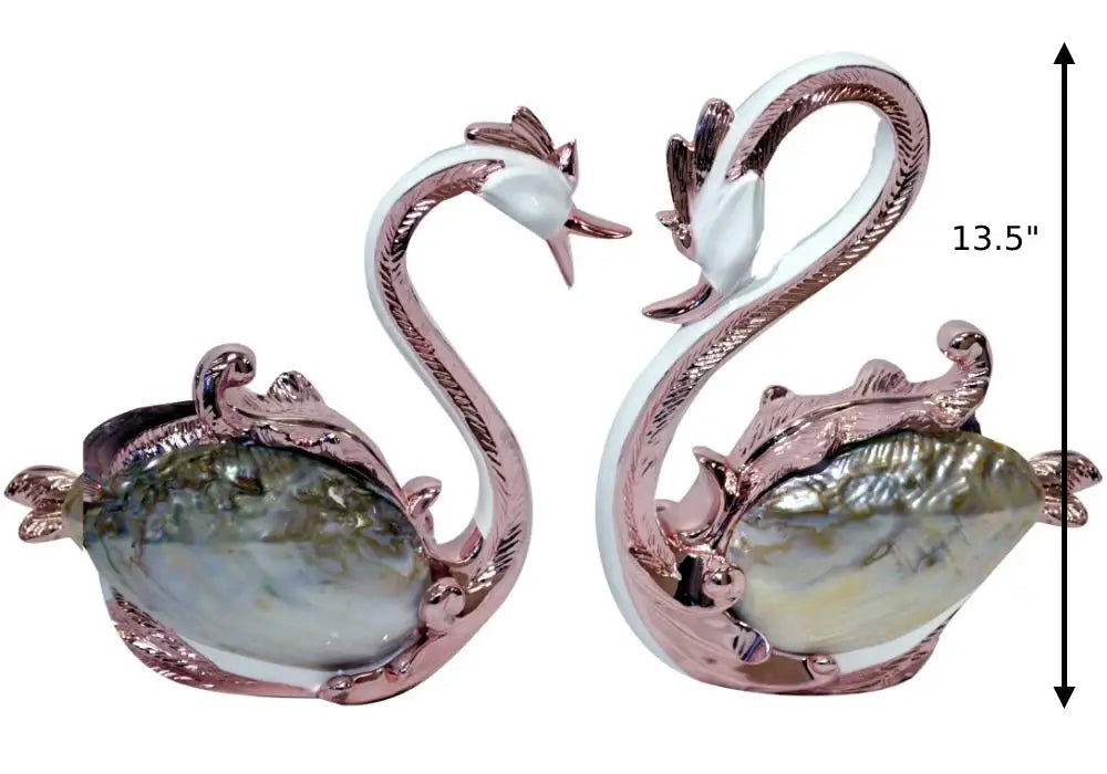 Spectacular 1 Pair Of Well Carved Decorative Show Piece / Ruchi