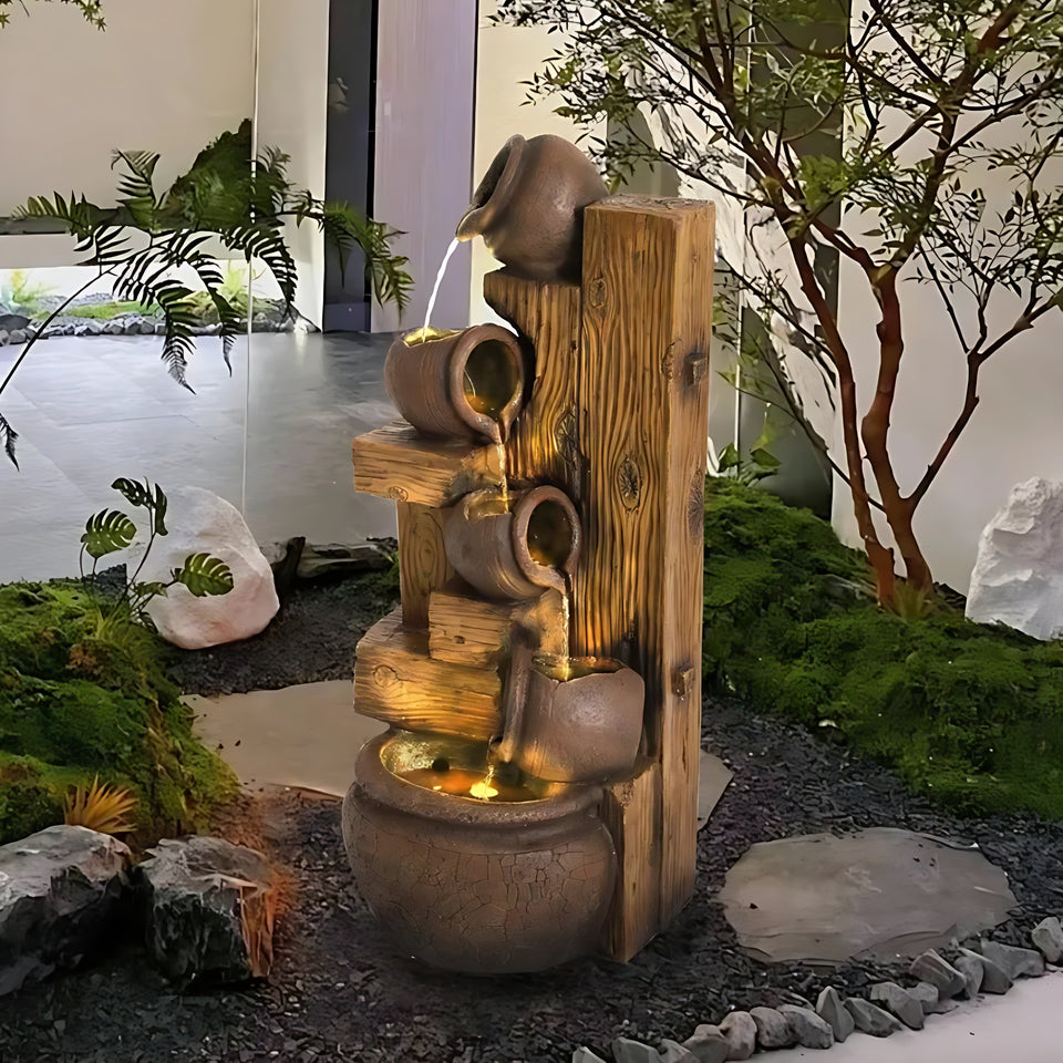 Decorative Water Fountains and Vase Styling for Luxury Homes