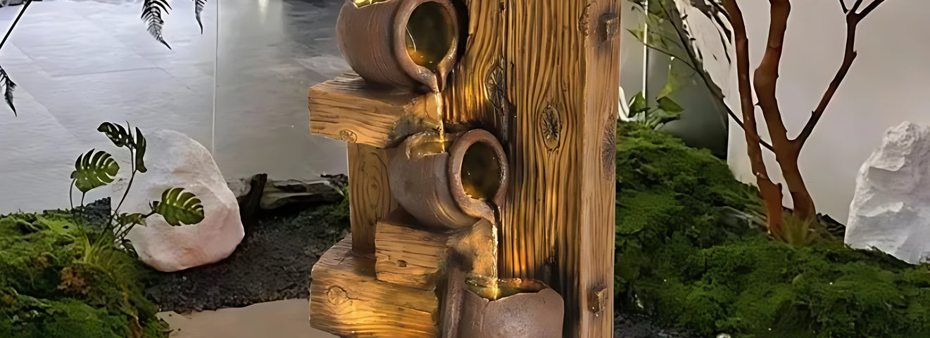 Decorative Water Fountains and Vase Styling for Luxury Homes