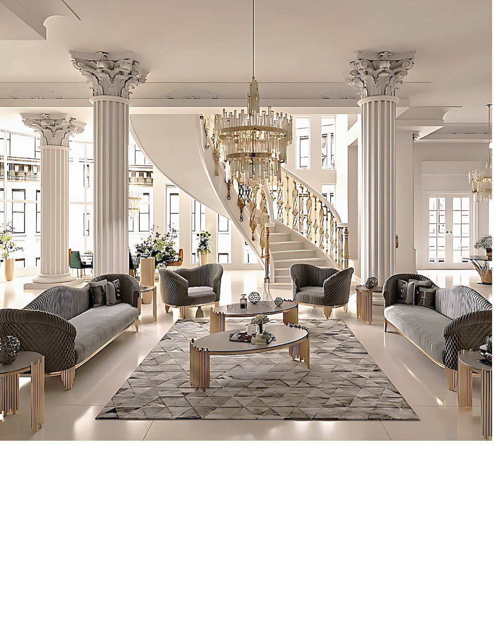Smart Living Room Layouts with Functional Luxury Furniture