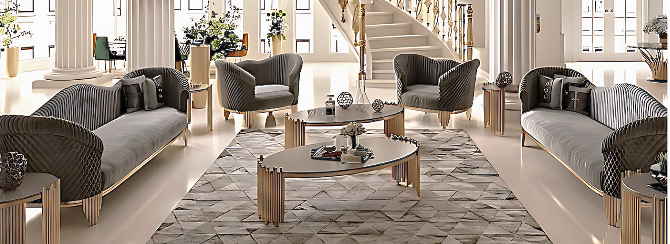 Smart Living Room Layouts with Functional Luxury Furniture