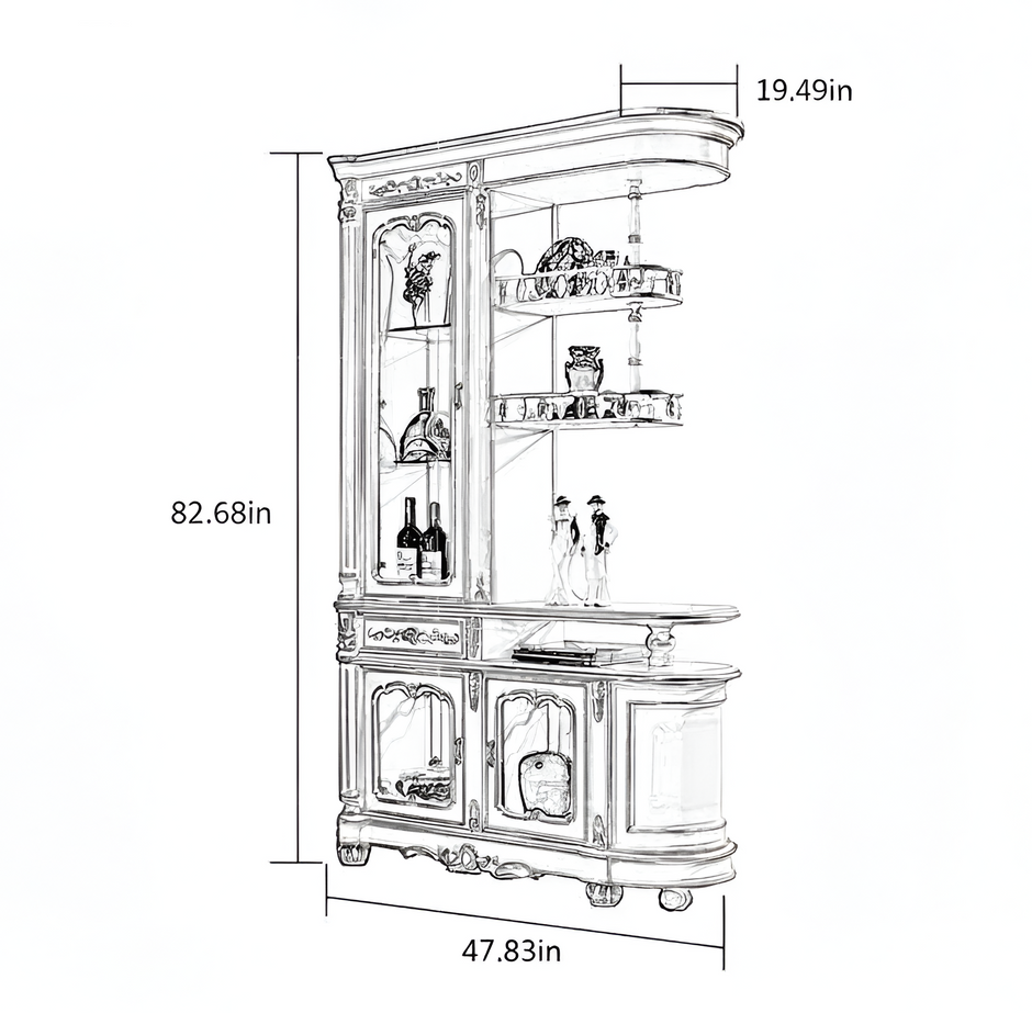European Wooden Wine Cabinet / Ruchi