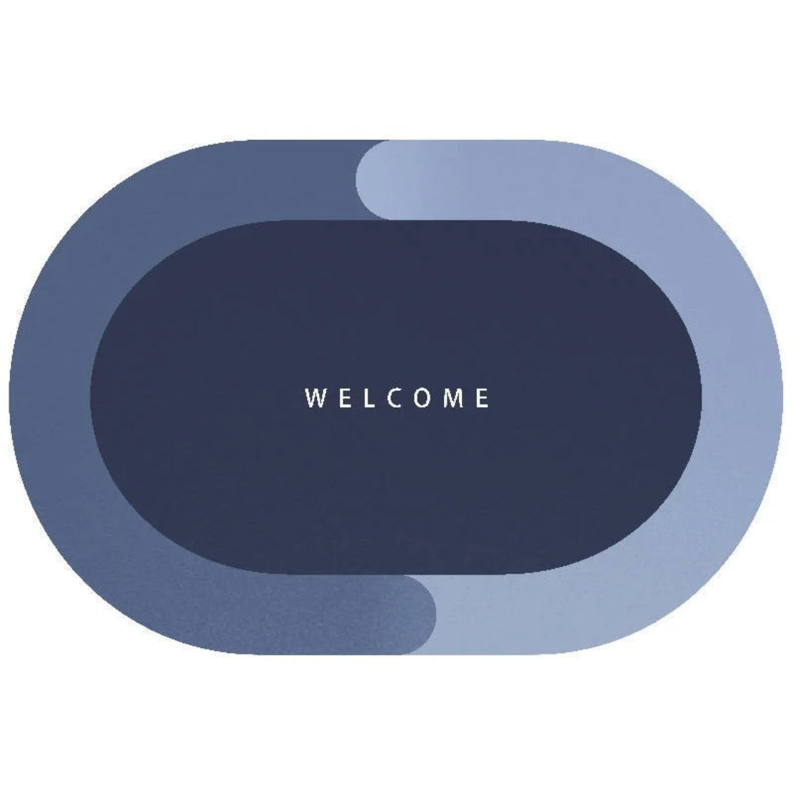 Anti Slip Stripped Oval Rubber Carpet Bathroom Mat / ruchi