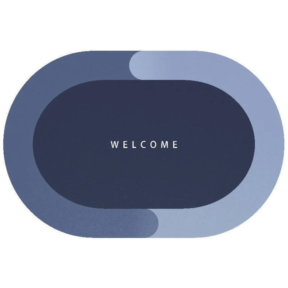 Anti Slip Stripped Oval Rubber Carpet Bathroom Mat / ruchi