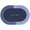 Anti Slip Stripped Oval Rubber Carpet Bathroom Mat / ruchi
