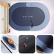 Ultra-Absorbent Oval PVC Anti-Slip Bath Mat / Ruchi