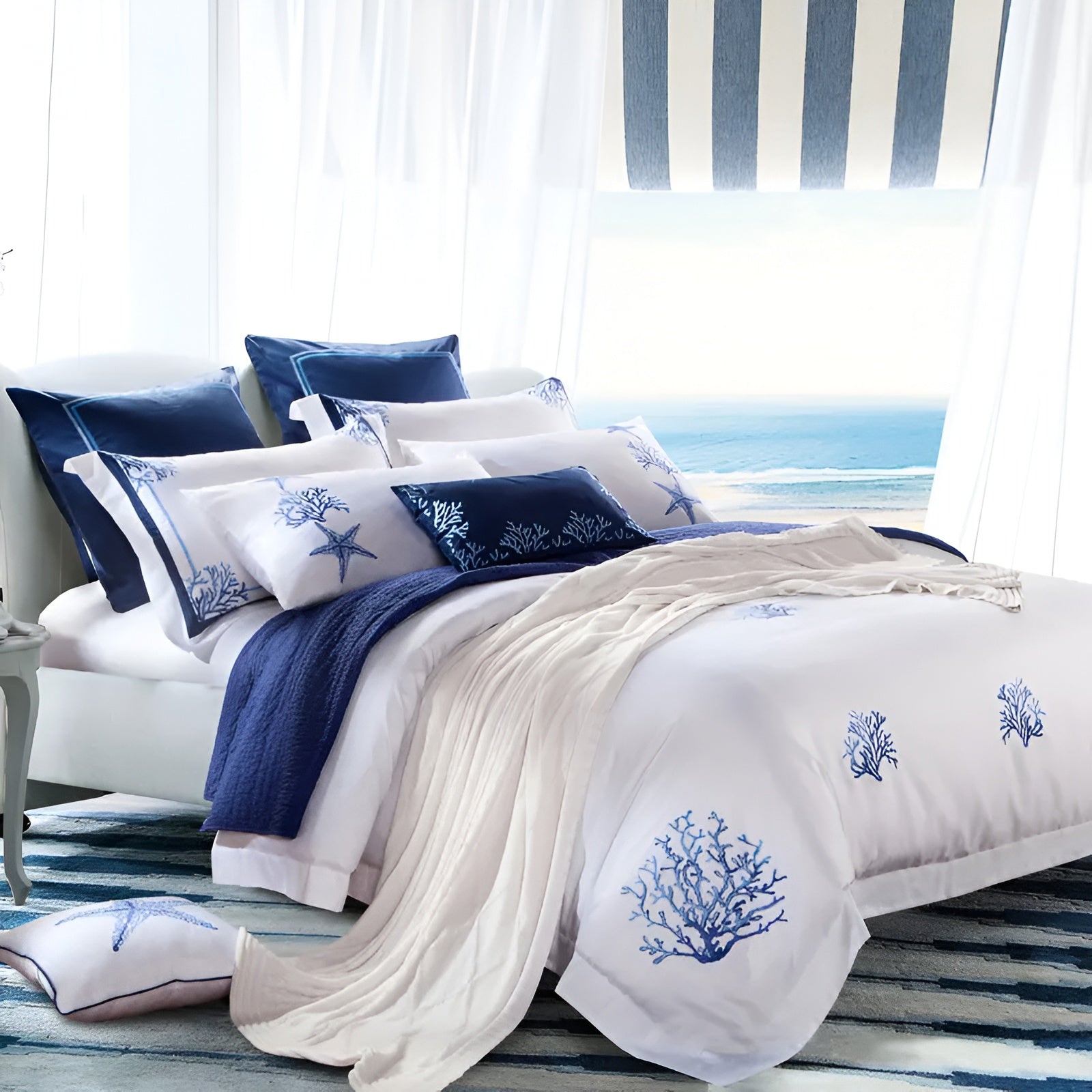 High-End Cotton Fitted Bed Sheet Set / Ruchi