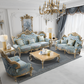 Liville Floral Fabric European Sofa Set / Ruchi