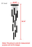 Black Modern LED Pendant Lighting / Ruchi