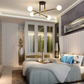Black Semi Flush Mount Ceiling Lighting / Ruchi