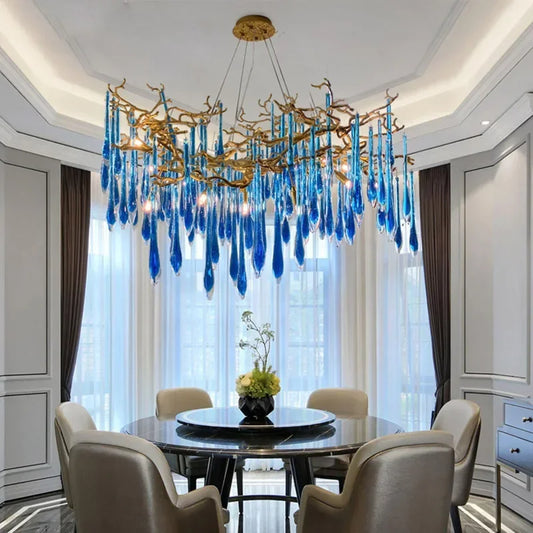 Modern LED Crystal Chandelier For Living Room / Ruchi
