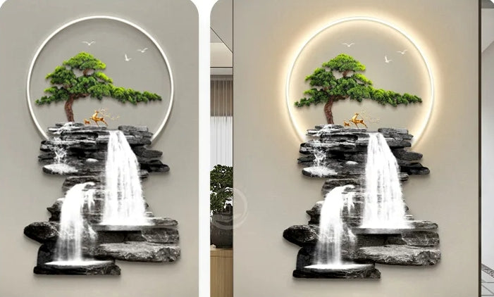 Modern Wall Lamp Painting With LED Light / Ruchi