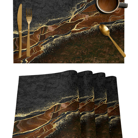 4-Piece Modern Design Polyester Placemat Set / Ruchi