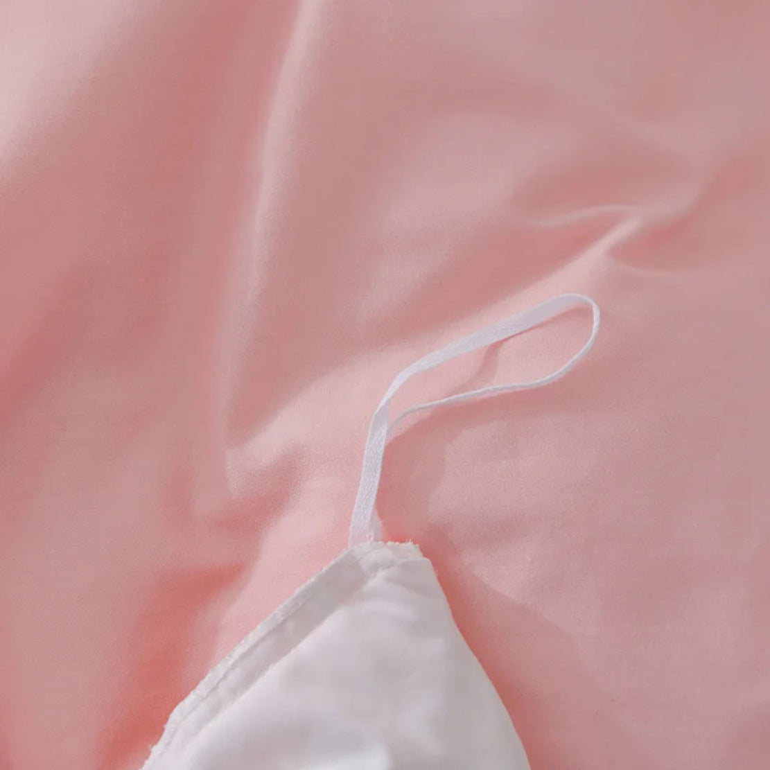 Round Cotton Fitted Bedsheet Bed-skirt Set / Ruchi