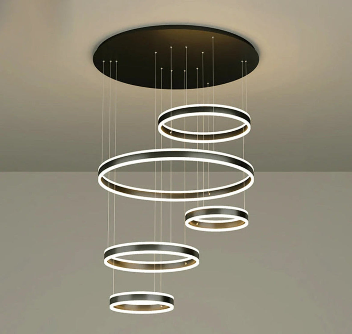 Modern Remote Control LED Circle Chandelier / Ruchi