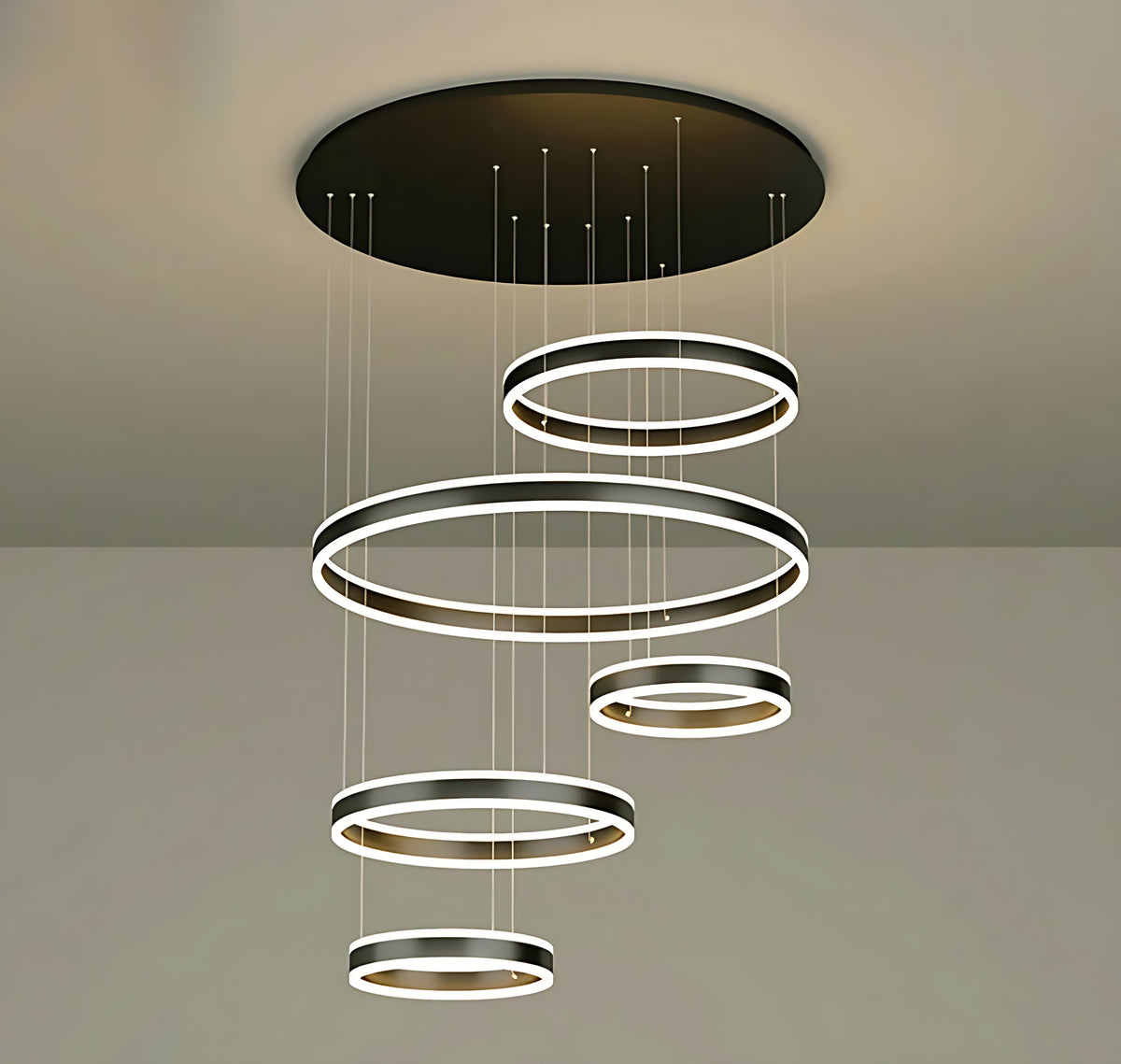 Modern Remote Control LED Circle Chandelier / Ruchi