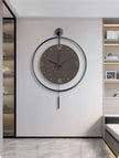 Modern Minimalistic Metal Round Wall Clock / Ruchi