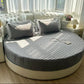 Cotton Round Fitted Bedsheet And Pillows / Ruchi
