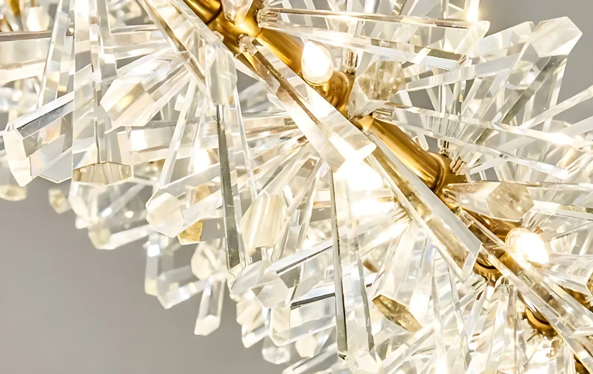 Modern LED Light Crystal Chandelier For Bedroom / Ruchi