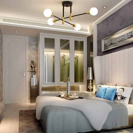 Black Semi Flush Mount Ceiling Lighting