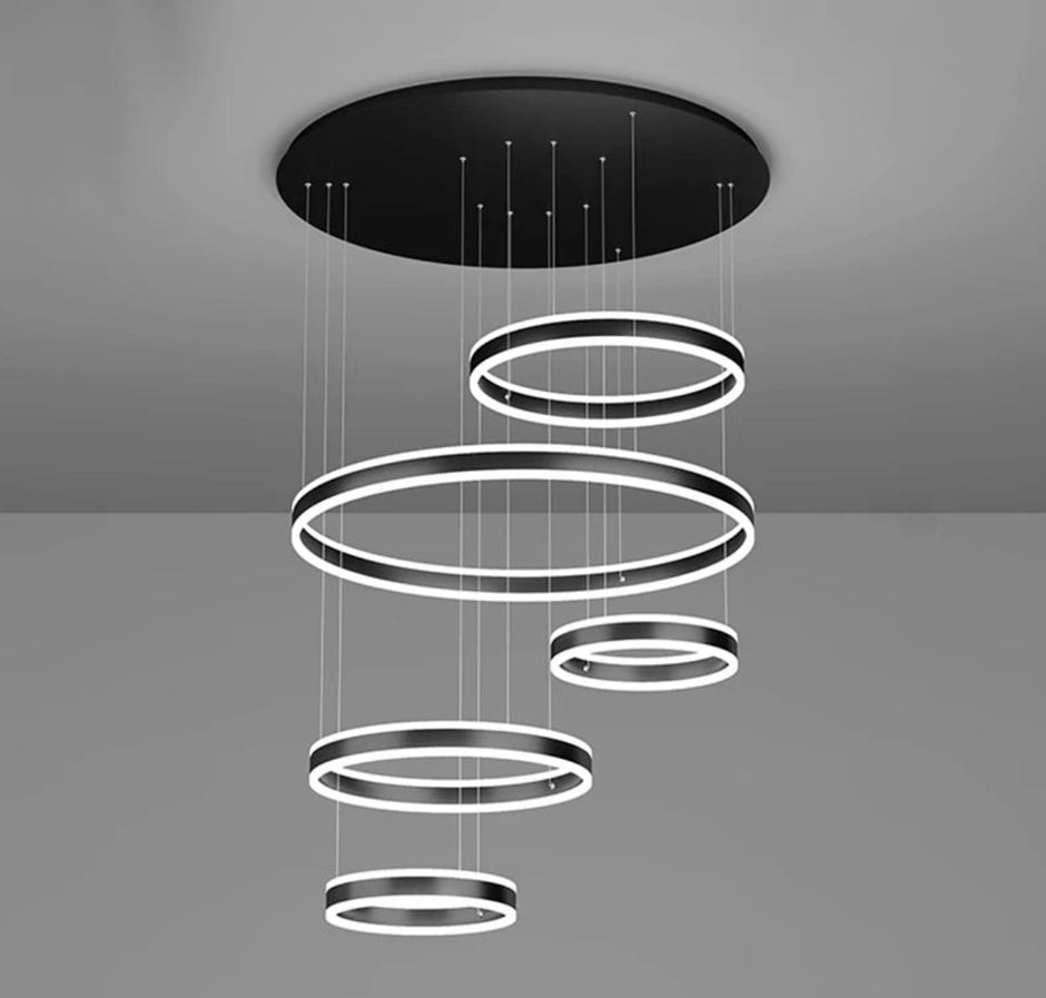 Modern Remote Control LED Circle Chandelier