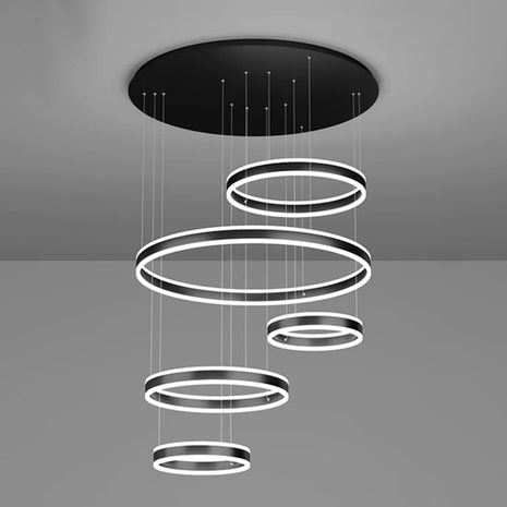 Modern Remote Control LED Circle Chandelier