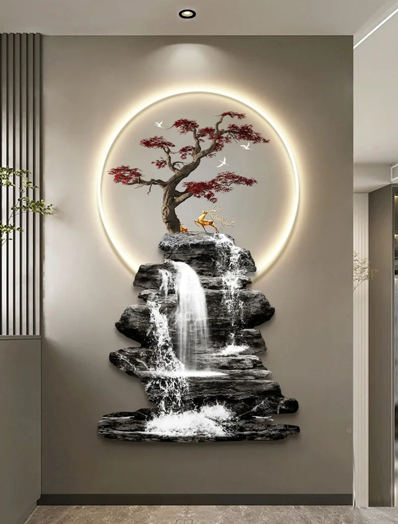 Modern Wall Lamp Painting With LED Light / Ruchi