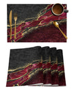 4-Piece Modern Design Polyester Placemat Set / Ruchi