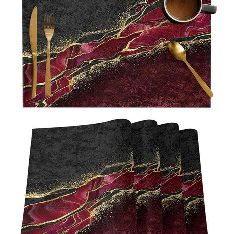4-Piece Modern Design Polyester Placemat Set / Ruchi