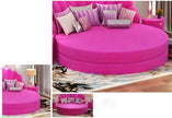 Luxury Velvet Round Bed / Ruchi