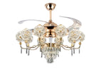 Remote Control LED Chandelier Fan For Living Room / Ruchi