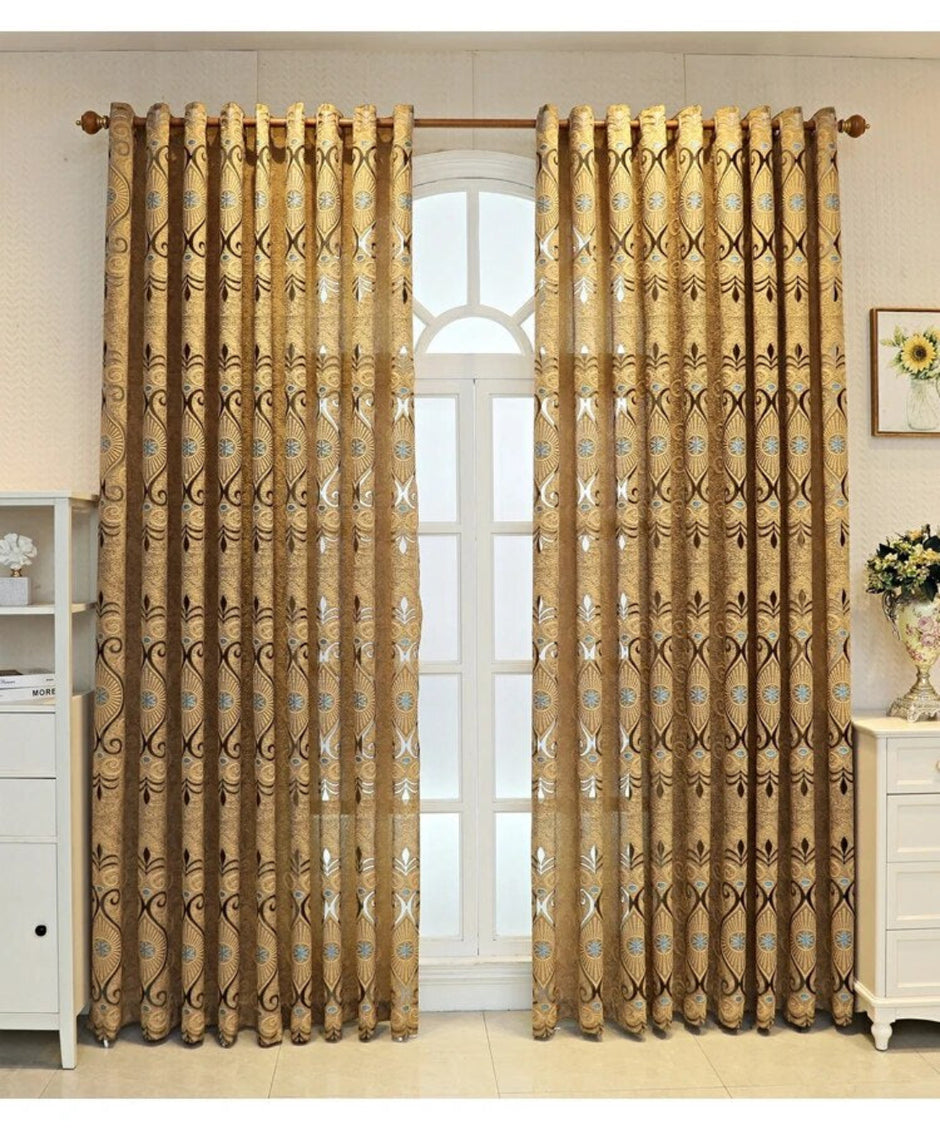 Luxury Embroidered Fabric Curtain / Ruchi