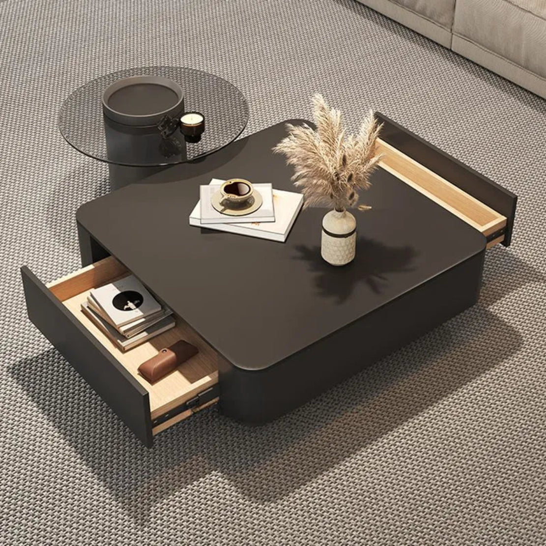 Semi Circular Sectional Leather Sofa