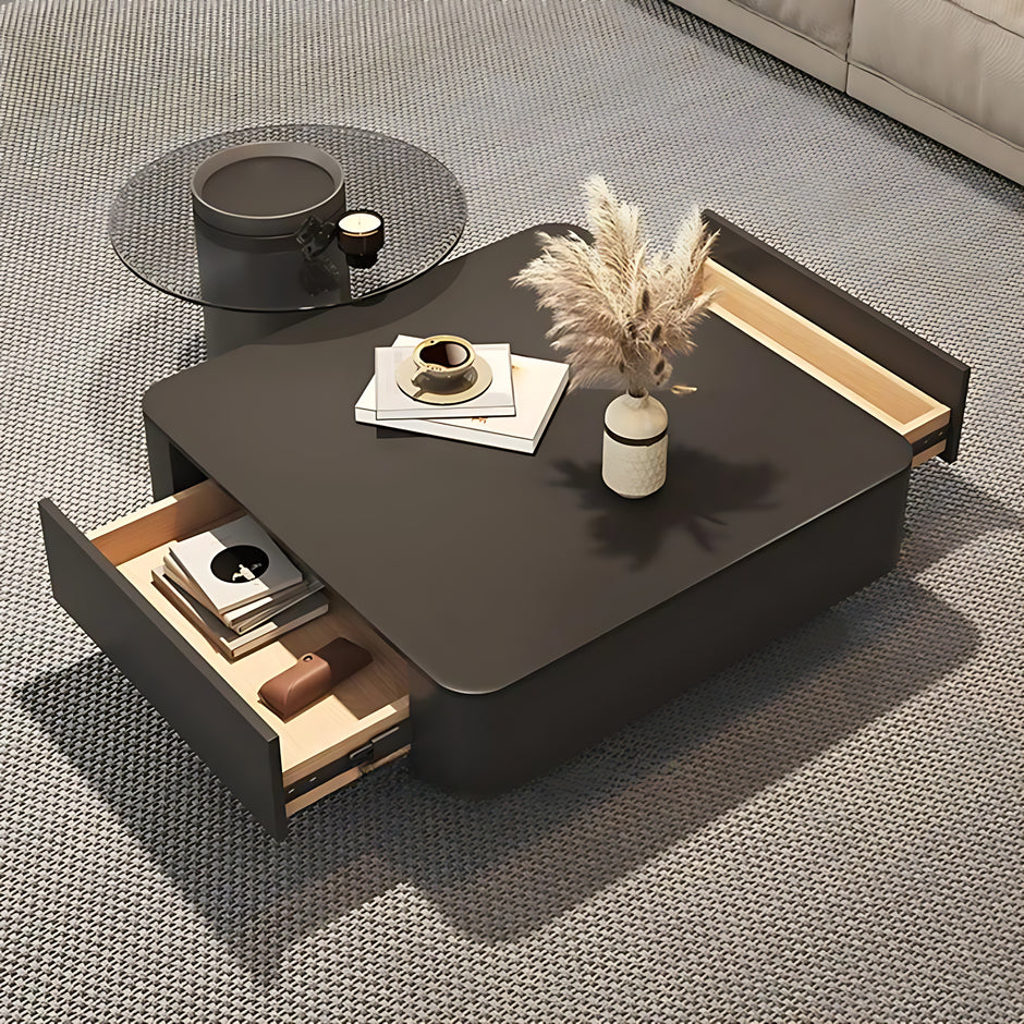 Semi Circular Sectional Leather Sofa / Ruchi