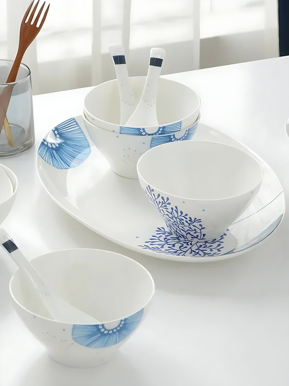 32 Pieces Ceramic Kitchen Dinnerware Set / Ruchi