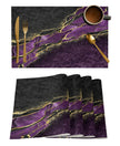 4-Piece Modern Design Polyester Placemat Set / Ruchi