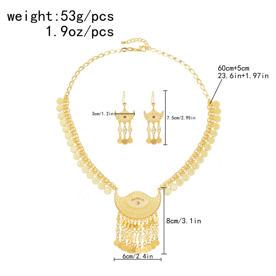 Bohemian Earrings And Necklace Set / Ruchi