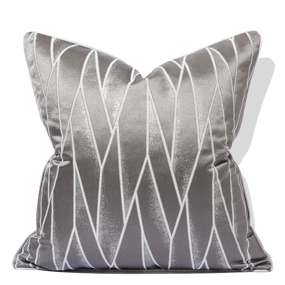Gold Stripe Jacquard Pillow Case