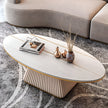 Oval Marble Top Modern Coffee Table / Ruchi
