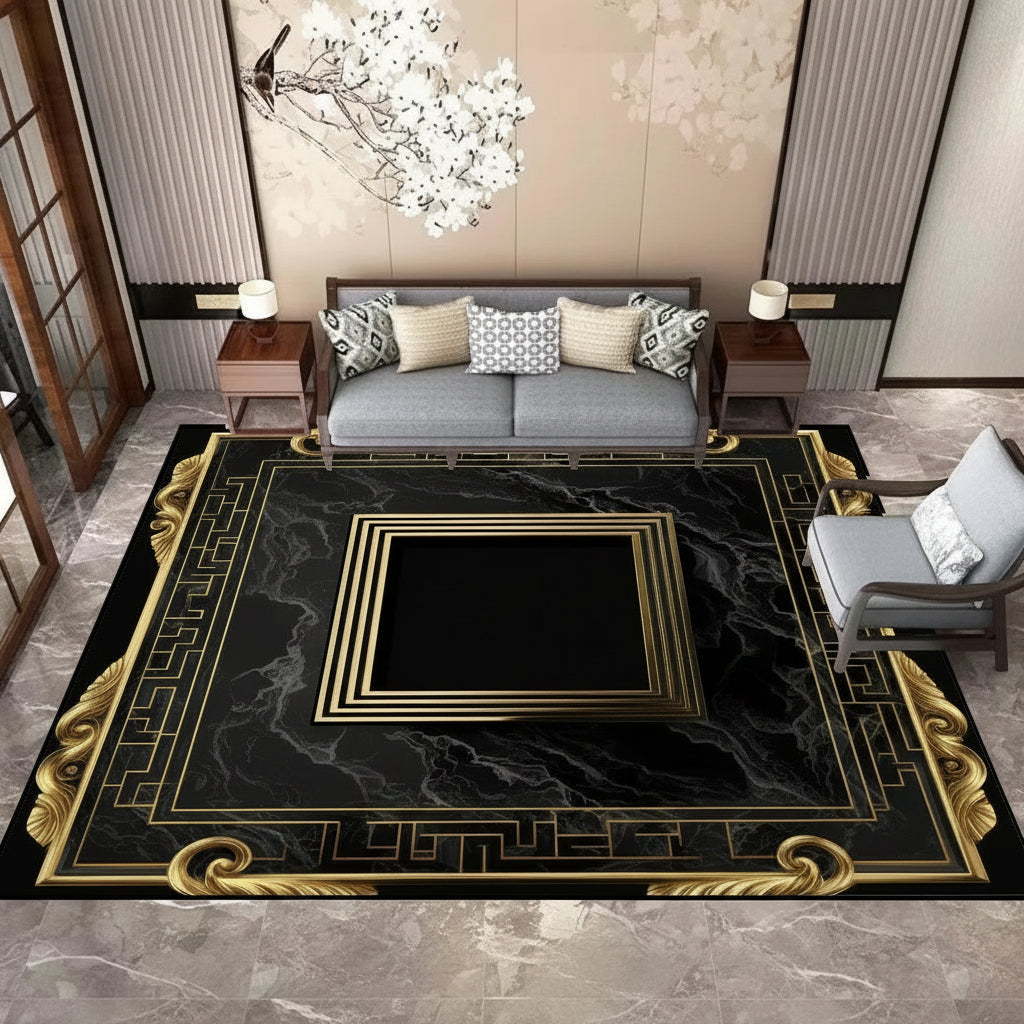Splendacious Flannel Non-Slip Living Room Rug / Ruchi