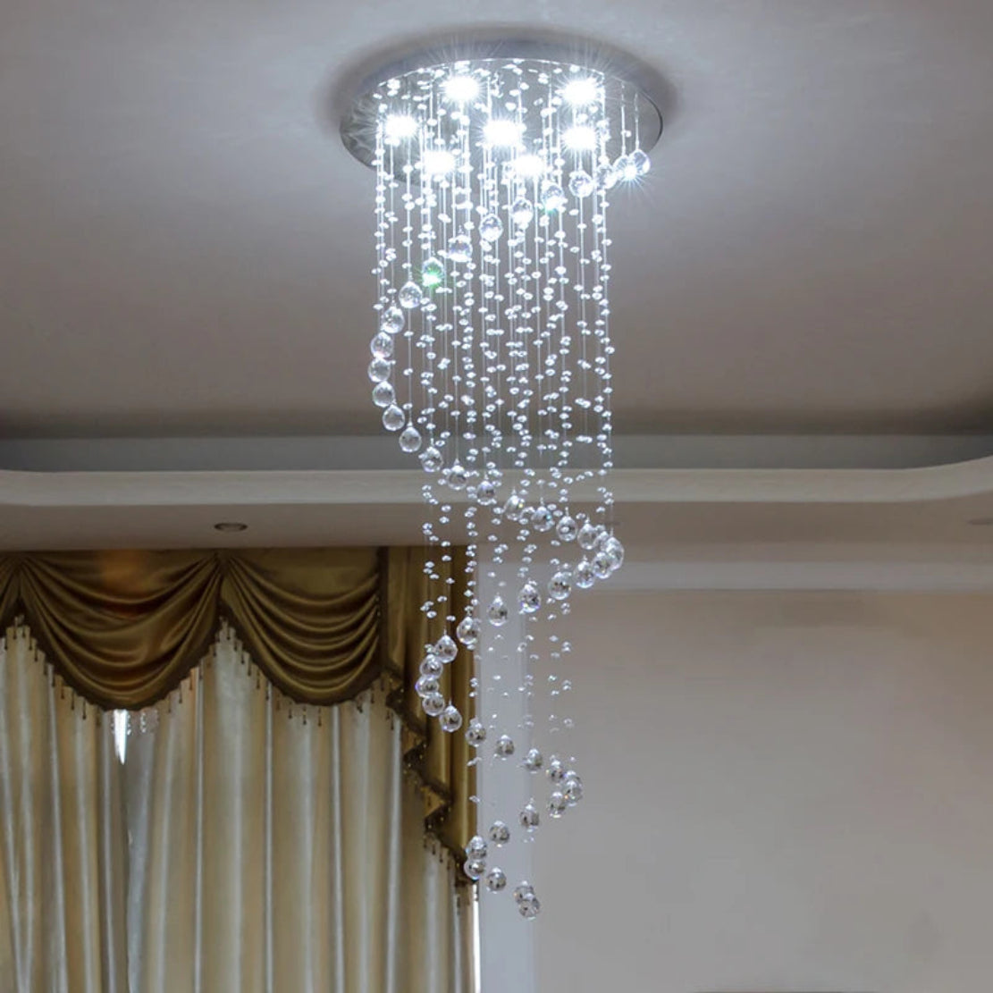 Remote Control LED Chandelier For Dining Room / Ruchi