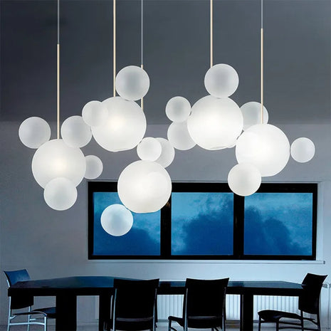Bubble Shaped LED Glass Pendant Lighting / Ruchi