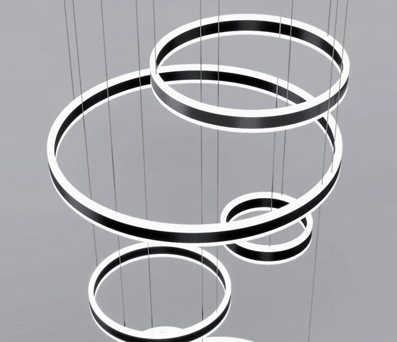 Modern Remote Control LED Circle Chandelier / Ruchi