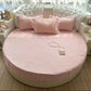 Round Microfiber Fabric Fitted Bedsheet And Bed-Skirt