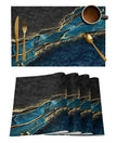 4-Piece Modern Design Polyester Placemat Set / Ruchi
