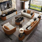 Astonishing Curvy Back Leather 1-2-3 Seater Sofa Set / Ruchi