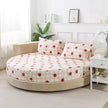 Round Cotton Fitted Bedsheet Set / Ruchi