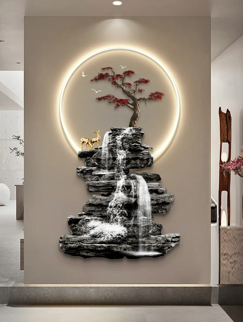 Modern Wall Lamp Painting With LED Light / Ruchi